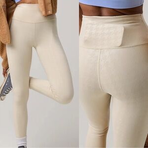 🆕 NWT OFFLINE by Aerie Cake Batter Cream High-Waisted Houndstooth Leggings